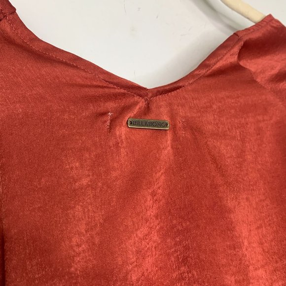 BILLABONG Redwood Shine On Silky Wrap Top Sz S - Picture 7 of 10